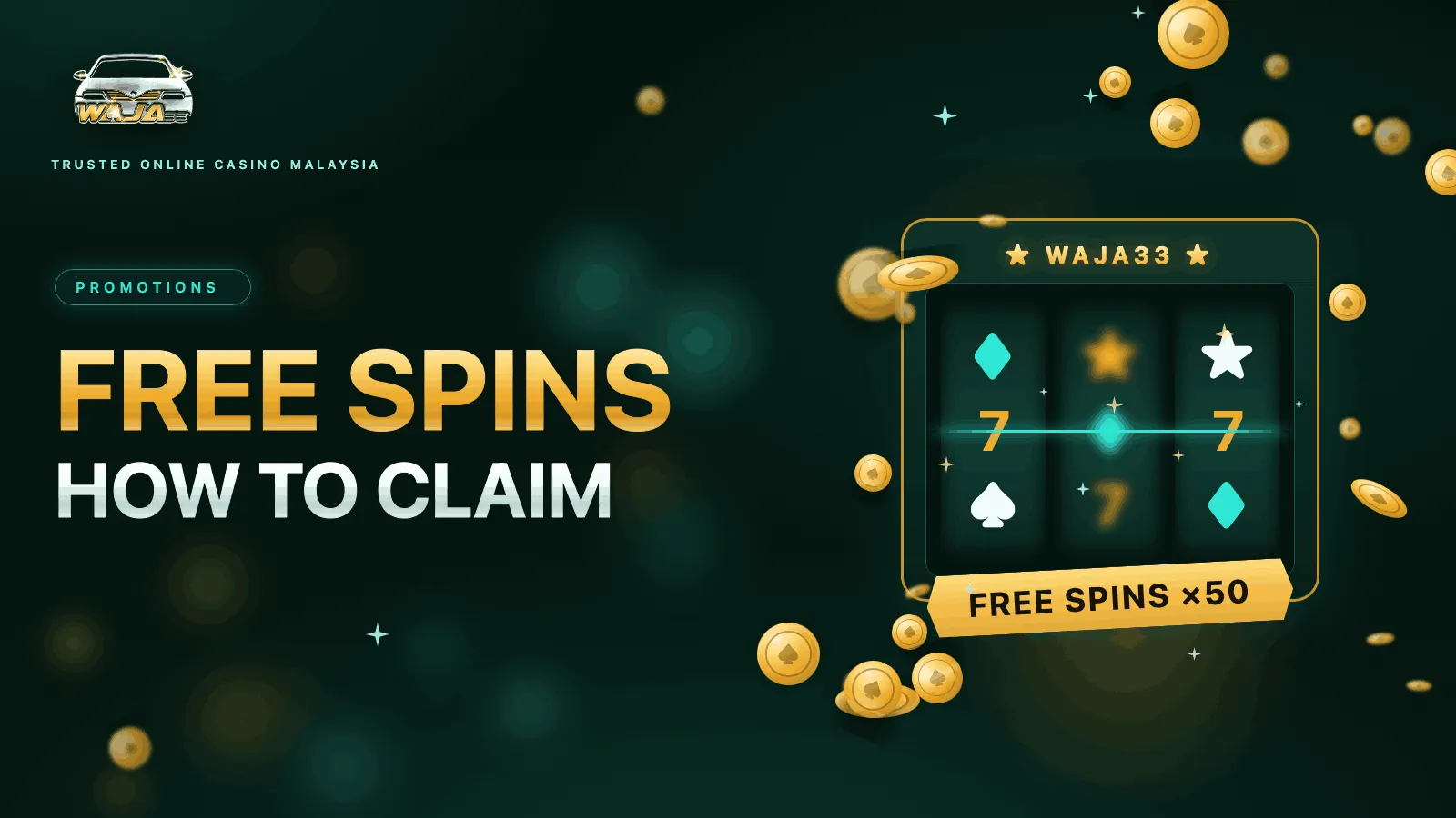 Cara Claim Free Spins di WAJA33