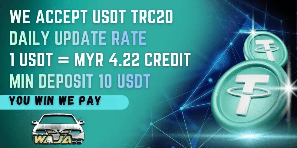 WAJA33 accepts USDT TRC20