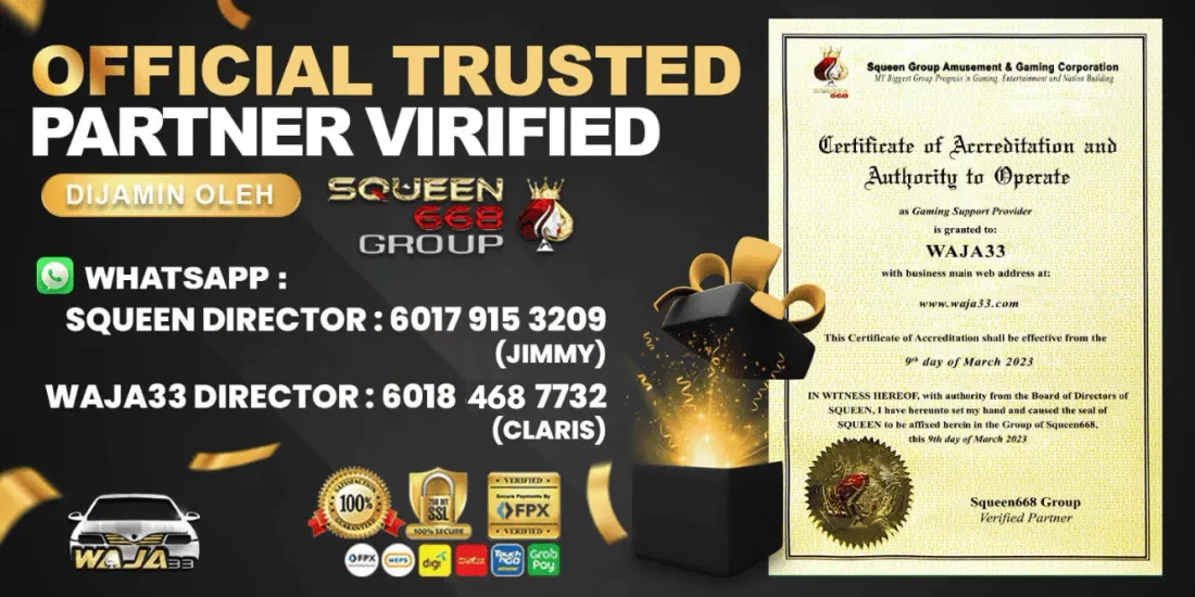 WAJA33 official trusted-partner accreditation